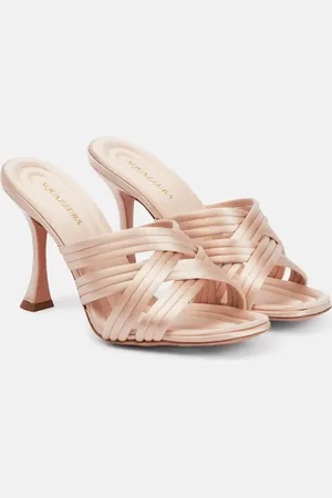 Aquazzura Oahu 95 satin mules