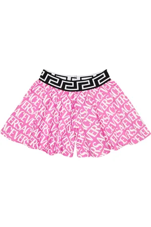 VERSACE Logo cotton jersey shorts