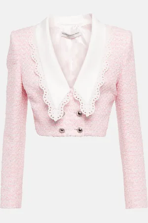 Alessandra Rich Cropped tweed jacket