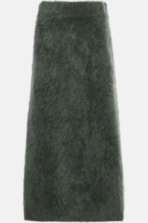 Lisa Yang Asta knitted cashmere midi skirt