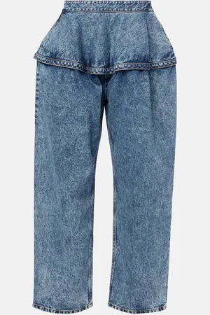 Alaïa Low-rise wide-leg jeans