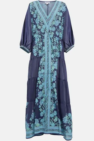 Juliet Dunn Floral cotton maxi dress