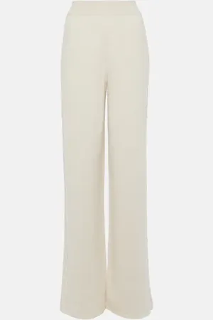 Loro Piana Napier high-rise cashmere wide-leg pants