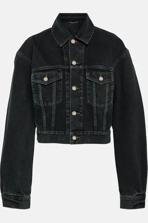 Saint Laurent 80s cropped denim jacket