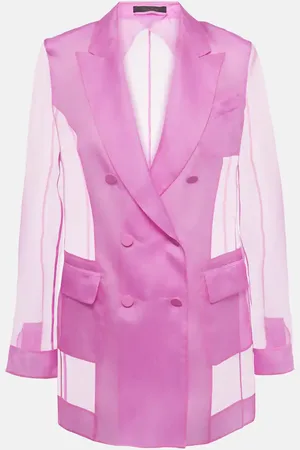 Max Mara Negrar silk organza blazer