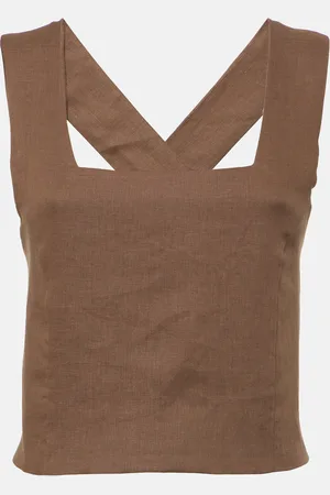 ASCENO Cozumel linen tank top