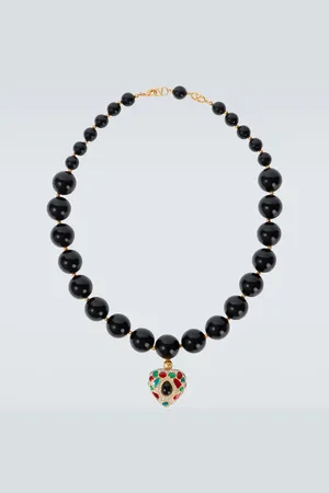 VALENTINO GARAVANI Coeur Royal SwarovskiÂ®-embellished beaded necklace