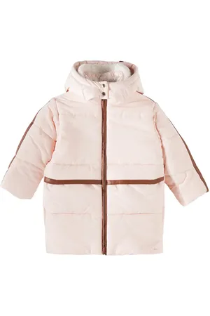 Chloé Faux leather-trimmed puffer coat