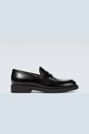 Gianvito Rossi Harris leather loafers