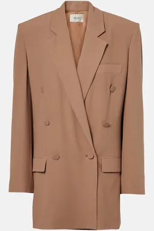 Saint Laurent Double-breasted silk blazer