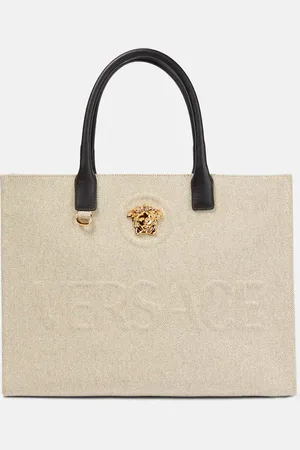 VERSACE La Medusa canvas tote bag