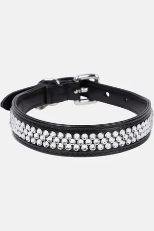 Miu Miu Embellished leather dog collar