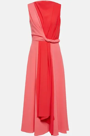 Roksanda Parsa asymmetrical crÃªpe midi dress