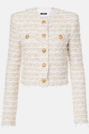 Balmain Cropped tweed jacket
