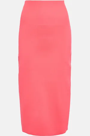 Victoria Beckham VB Body high-rise knit midi skirt