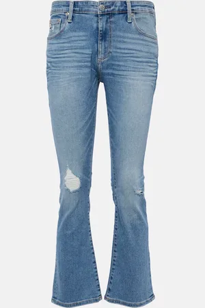 AG Jeans Jodi mid-rise cropped flared jeans
