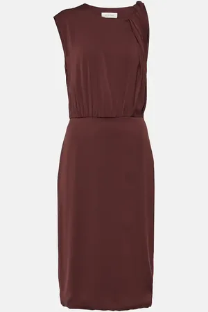 Sportmax Cris silk-blend georgette midi dress