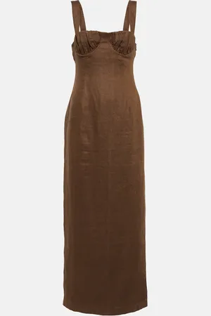 SIR Bettina linen midi dress