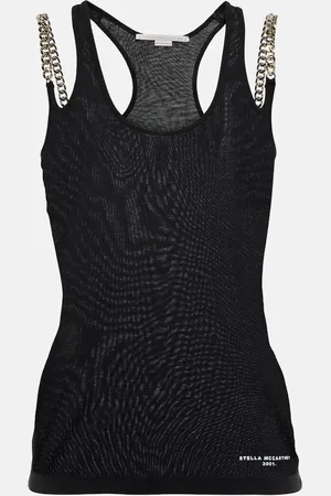 Stella McCartney Falabella chain-detail jersey tank top