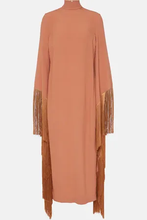 ‎Taller Marmo‎ Del Mar fringed crÃªpe midi dress