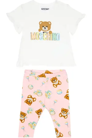 Moschino Baby set of cotton-blend T-shirt and shorts