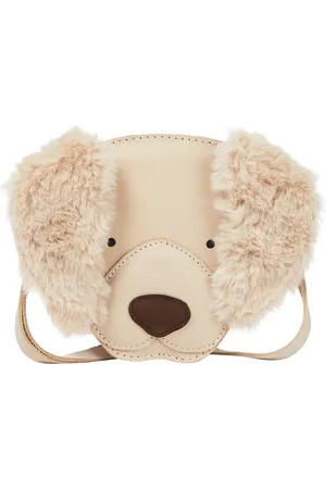 Donsje Britta Golden Retriever leather shoulder bag