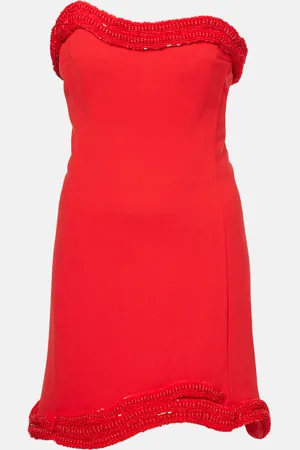 Simkhai Saskia strapless crÃªpe minidress