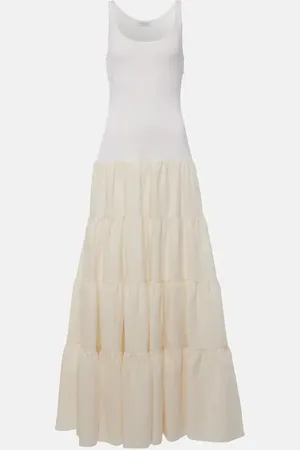 GABRIELA HEARST Pozas tiered linen maxi dress