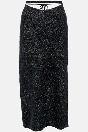 ROTATE Pencil knit midi skirt