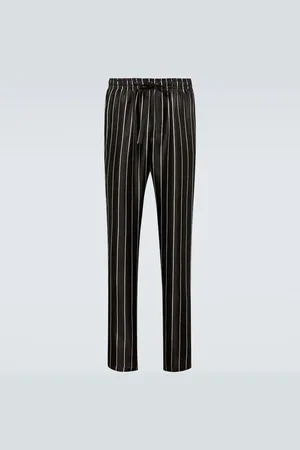 Dolce & Gabbana Striped silk pajama bottoms