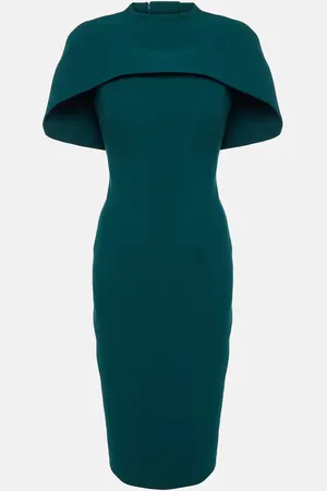 Safiyaa Kalika caped midi dress