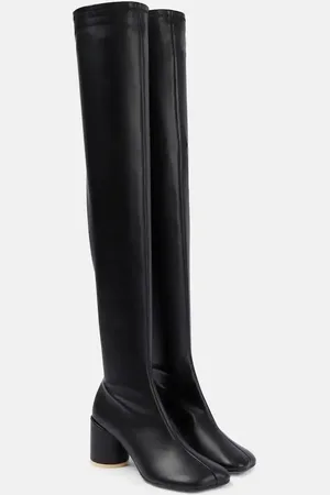 Maison Margiela Faux leather over-the-knee boots