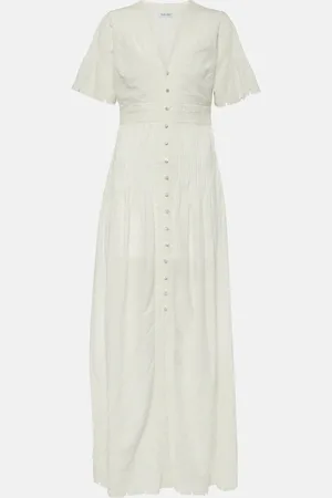 VERONICA BEARD Arushi embroidered cotton maxi dress