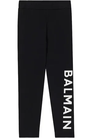 Balmain Logo cotton-blend leggings