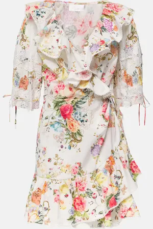 Camilla Sew Yesterday floral cotton wrap dress