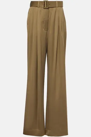 ZIMMERMANN Tuck silk wide-leg pants