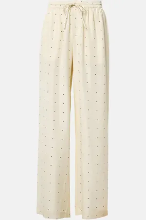 Rohe Polka-dot silk wide-leg pants