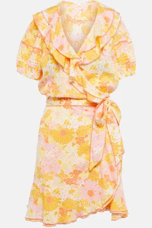 POUPETTE ST BARTH Aude floral wrap minidress