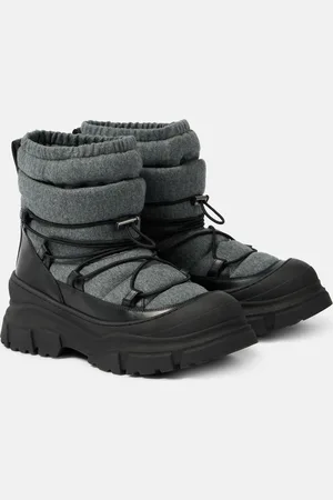 Brunello Cucinelli Leather-trimmed snow boots