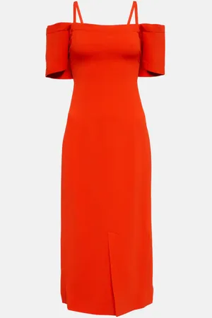 Victoria Beckham Off-shoulder cady midi dress