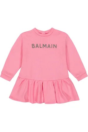 Balmain Baby cotton sweatshirt dress