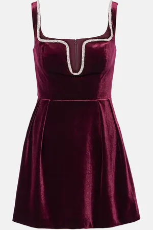 Self-Portrait Velvet minidress