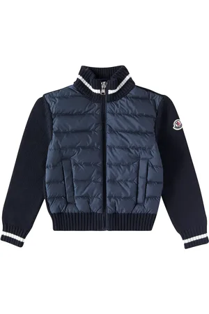 Moncler Down-paneled cotton cardigan