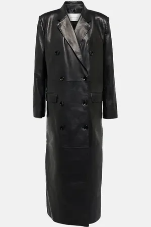 MAGDA BUTRYM Double-breasted leather coat