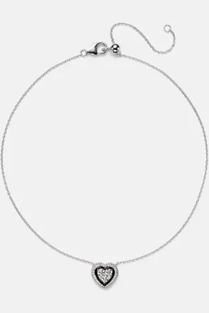 Kamyen Heart 18kt white gold pendant necklace with diamonds