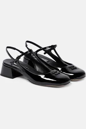 Miu Miu Patent leather slingback pumps