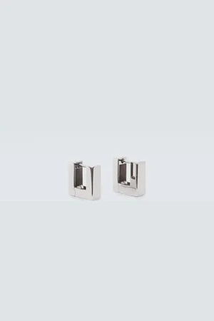 TOM WOOD Square Small sterling earrings