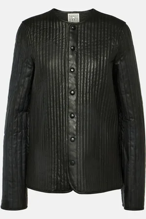 Totême Reversible leather quilted jacket