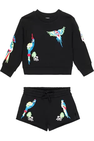Stella McCartney Printed cotton sweatshirt and shorts set