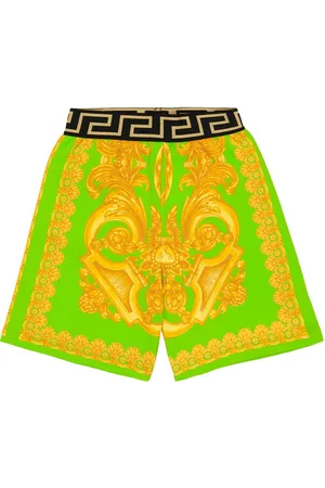 VERSACE Barocco printed cotton shorts